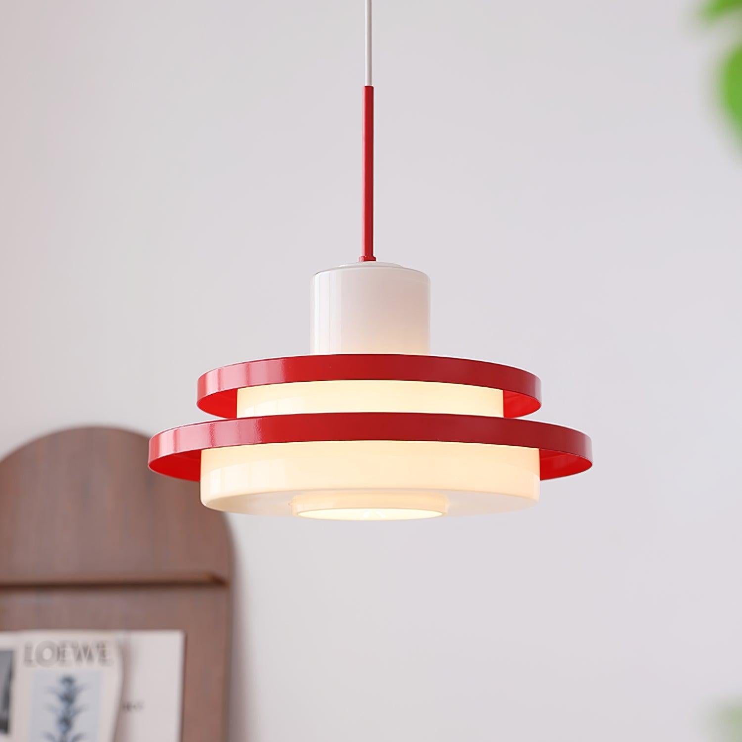 Eviso Red and White Pendant Light - Letslighting