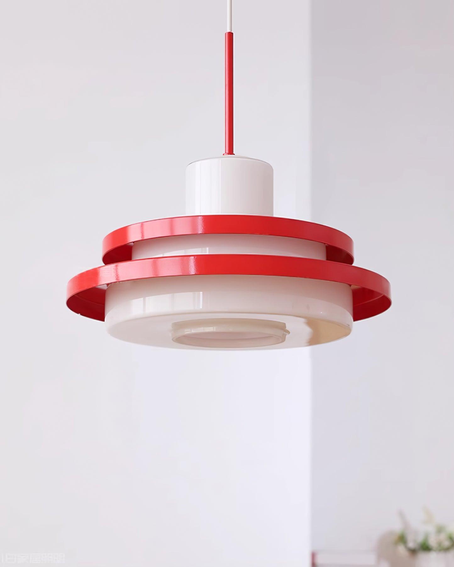 Eviso Red and White Pendant Light - Letslighting