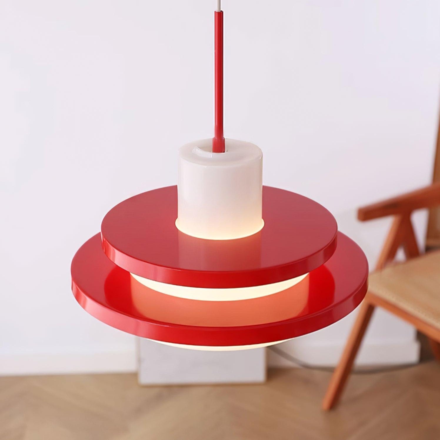 Eviso Red and White Pendant Light - Letslighting