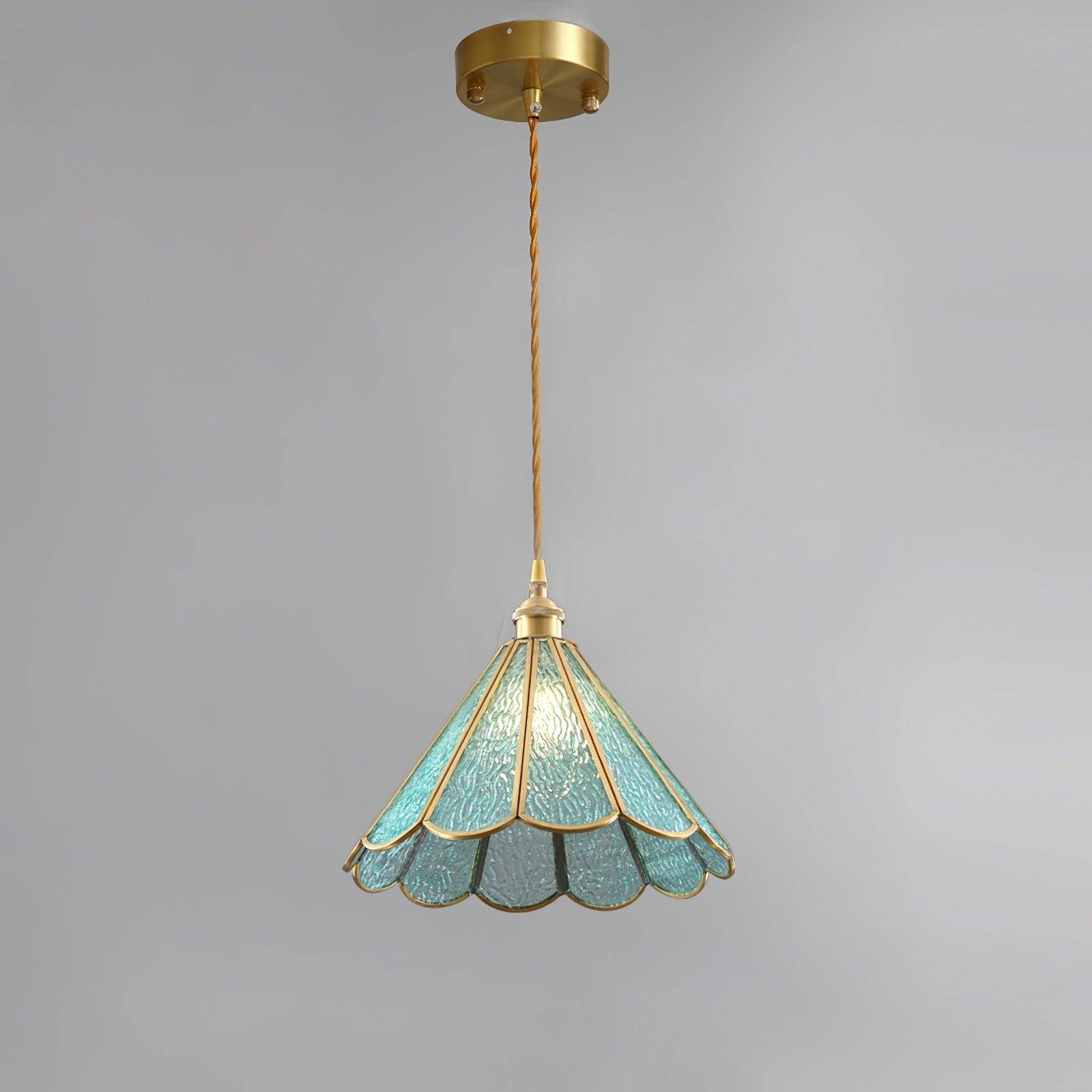 Lione Pink Stained Glass Pendant Light - Letslighting