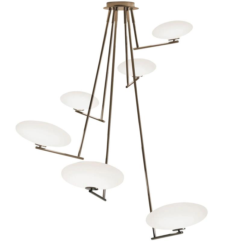 Umirarae Individual Creativity Brass Glass Ceiling Lamp - Letslighting