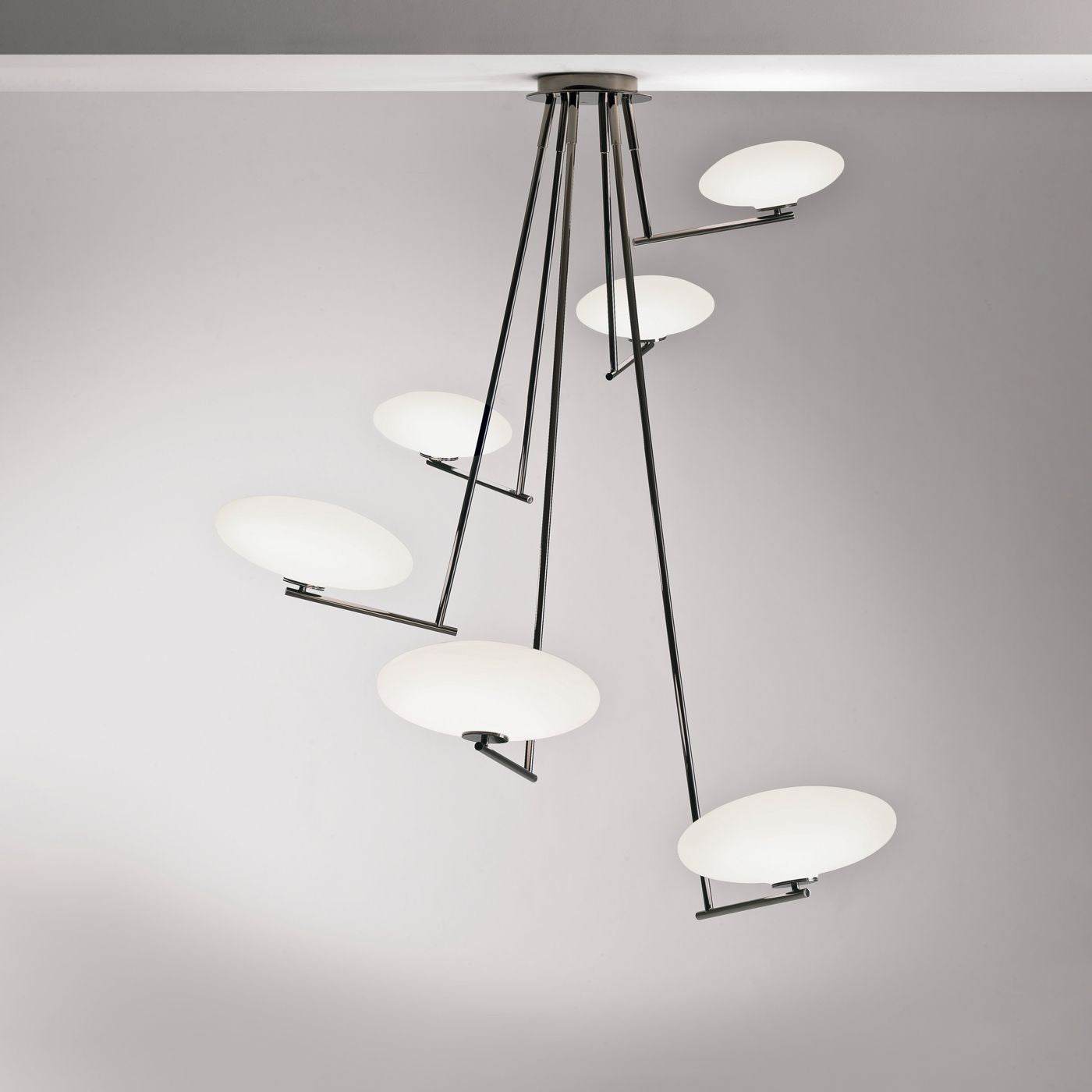 Umirarae Individual Creativity Brass Glass Ceiling Lamp - Letslighting