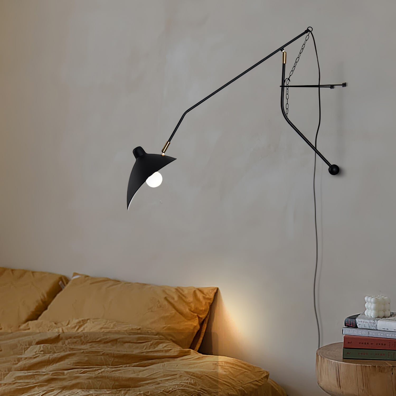Ivsolarae Modern Minimalist Arm Wall Lamp - Letslighting