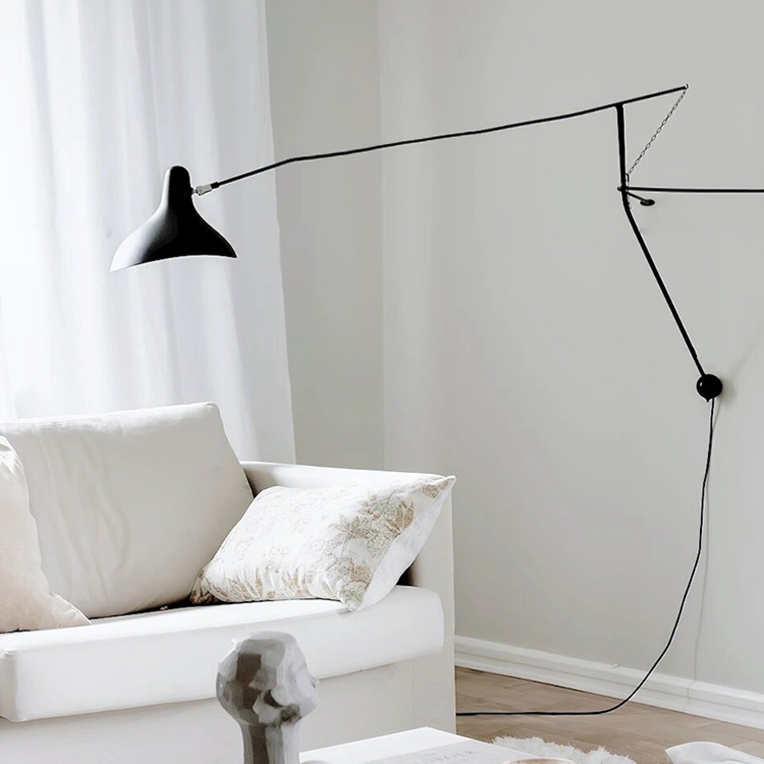 Ivsolarae Modern Minimalist Arm Wall Lamp - Letslighting