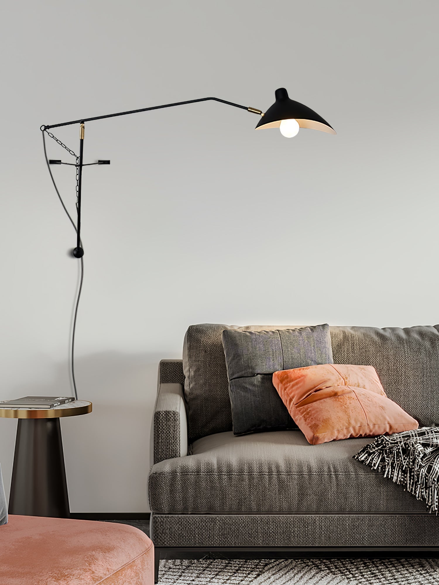 Ivsolarae Modern Minimalist Arm Wall Lamp - Letslighting