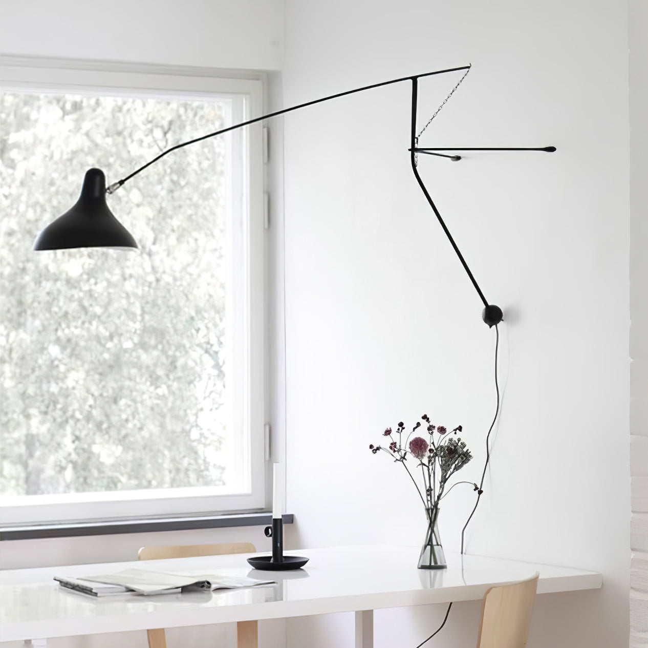 Ivsolarae Modern Minimalist Arm Wall Lamp - Letslighting