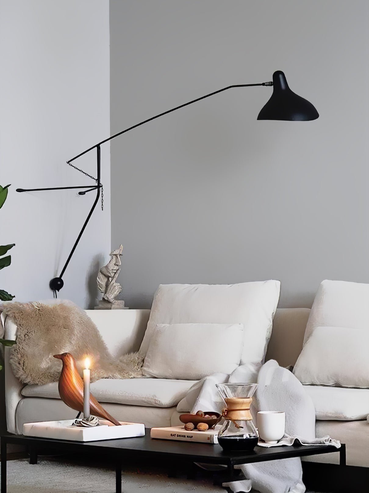 Ivsolarae Modern Minimalist Arm Wall Lamp - Letslighting