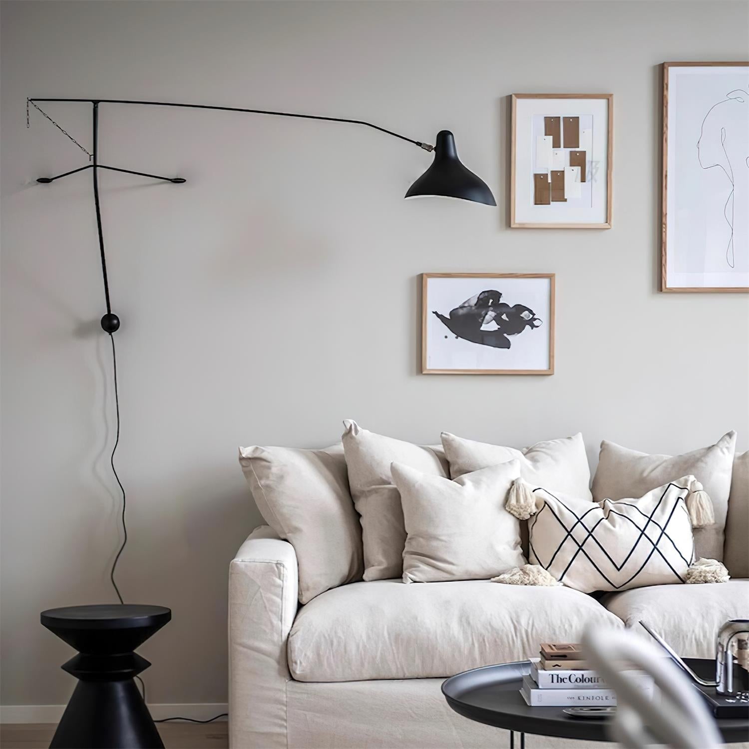 Wall Lamp Adjustable Black Swing-Arm Shade Industrial - Letslighting