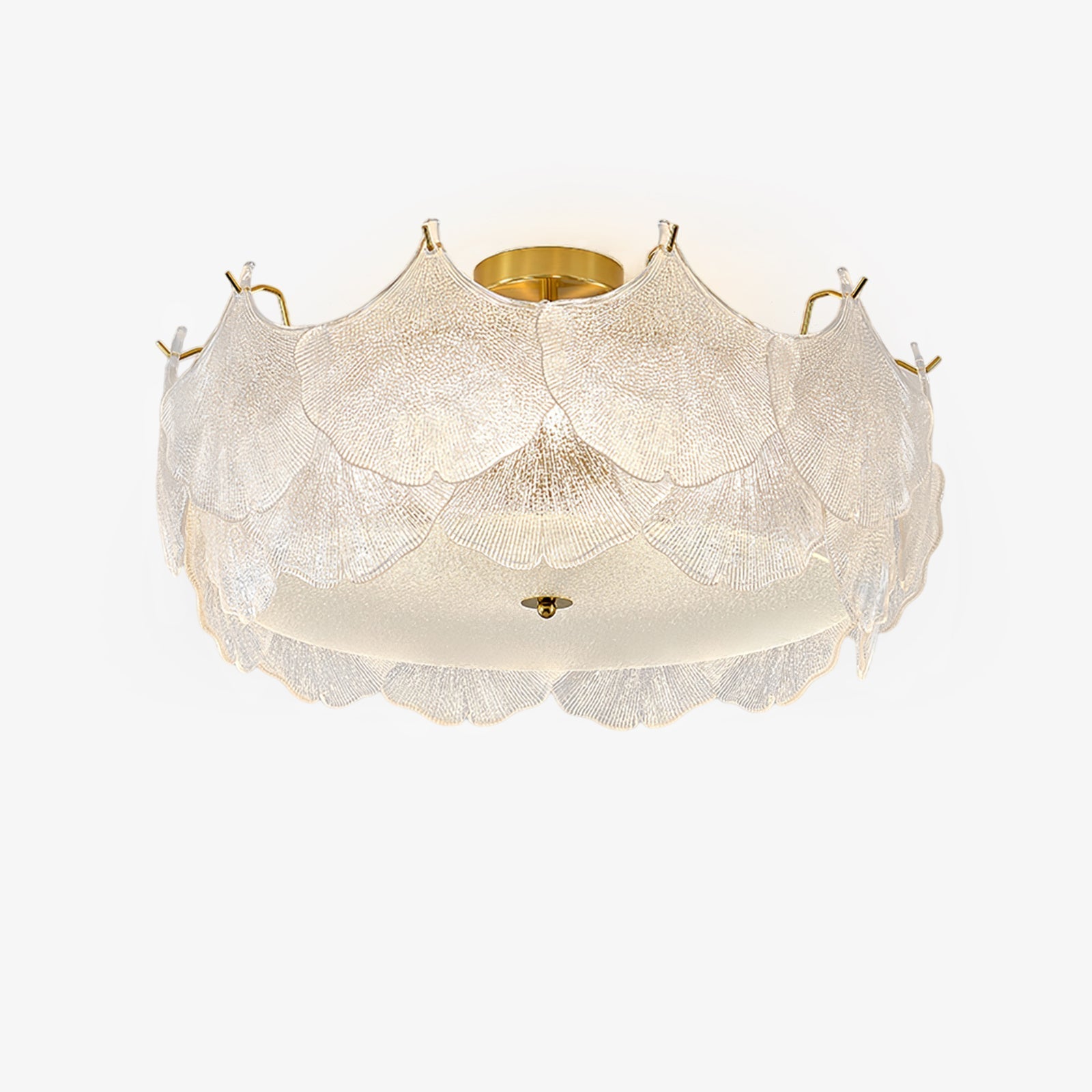 Maple Leaf Cluster Glass Ceiling Light - Letslighting