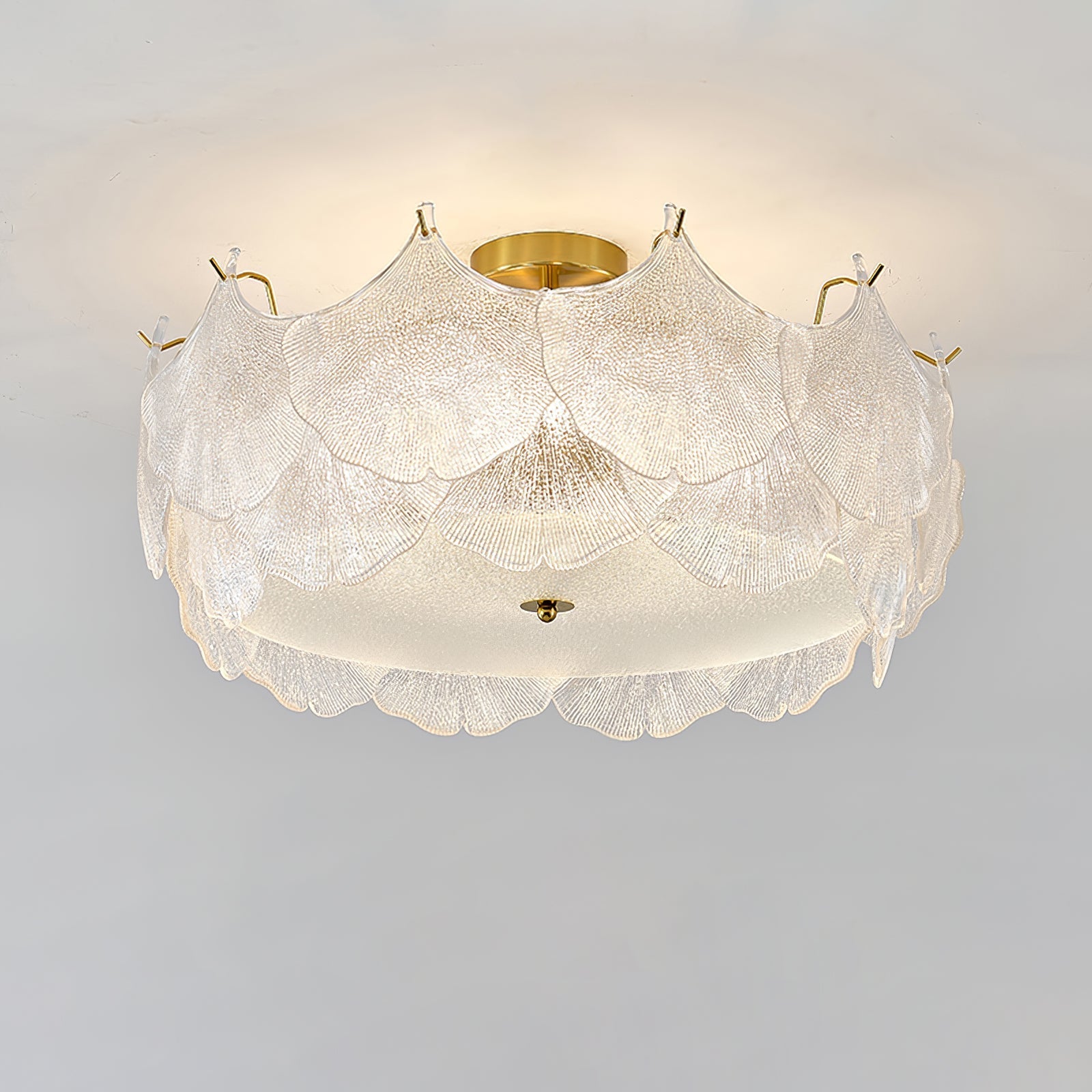 Maple Leaf Cluster Glass Ceiling Light - Letslighting