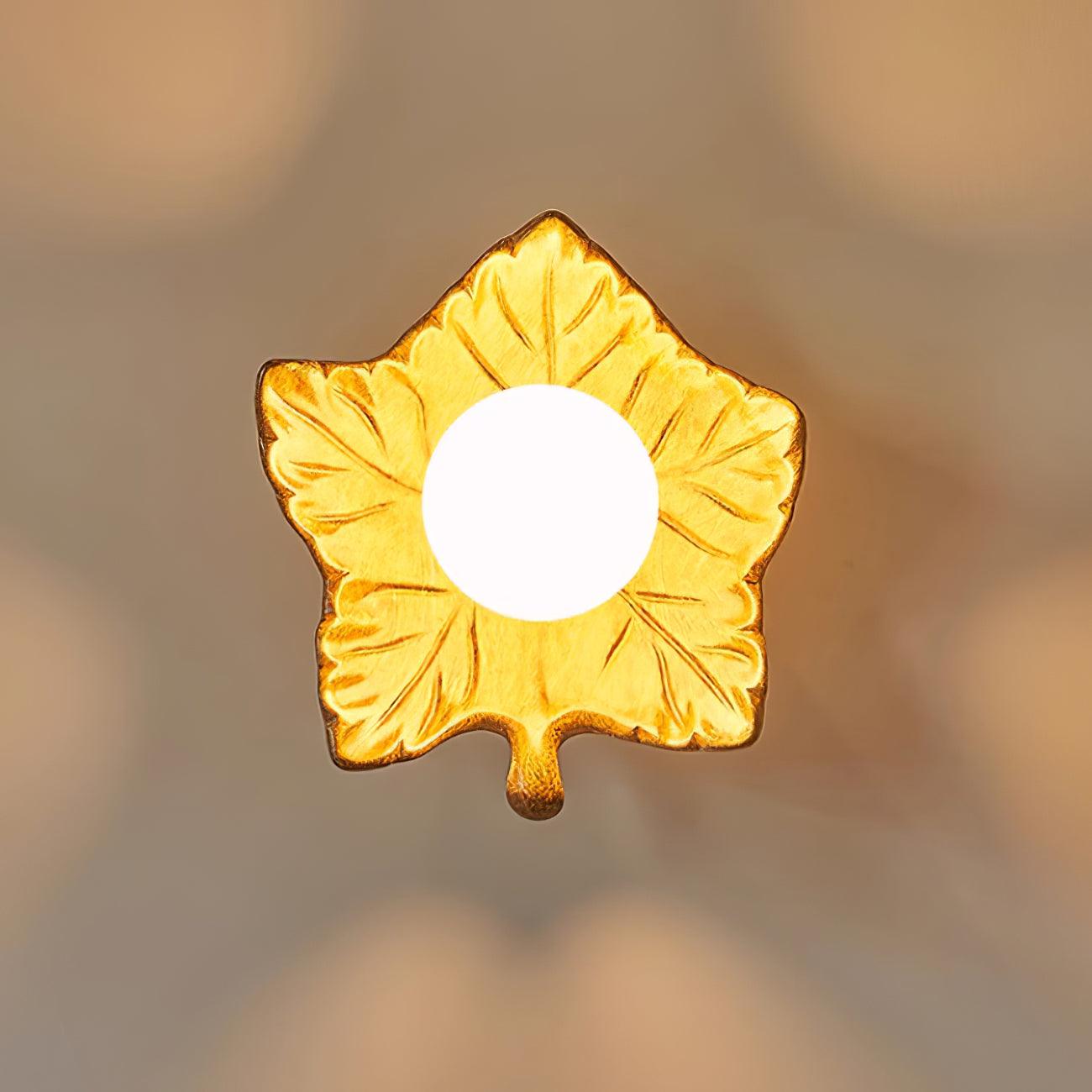 Maple Leaf Wall Light Elegant Organic - Letslighting