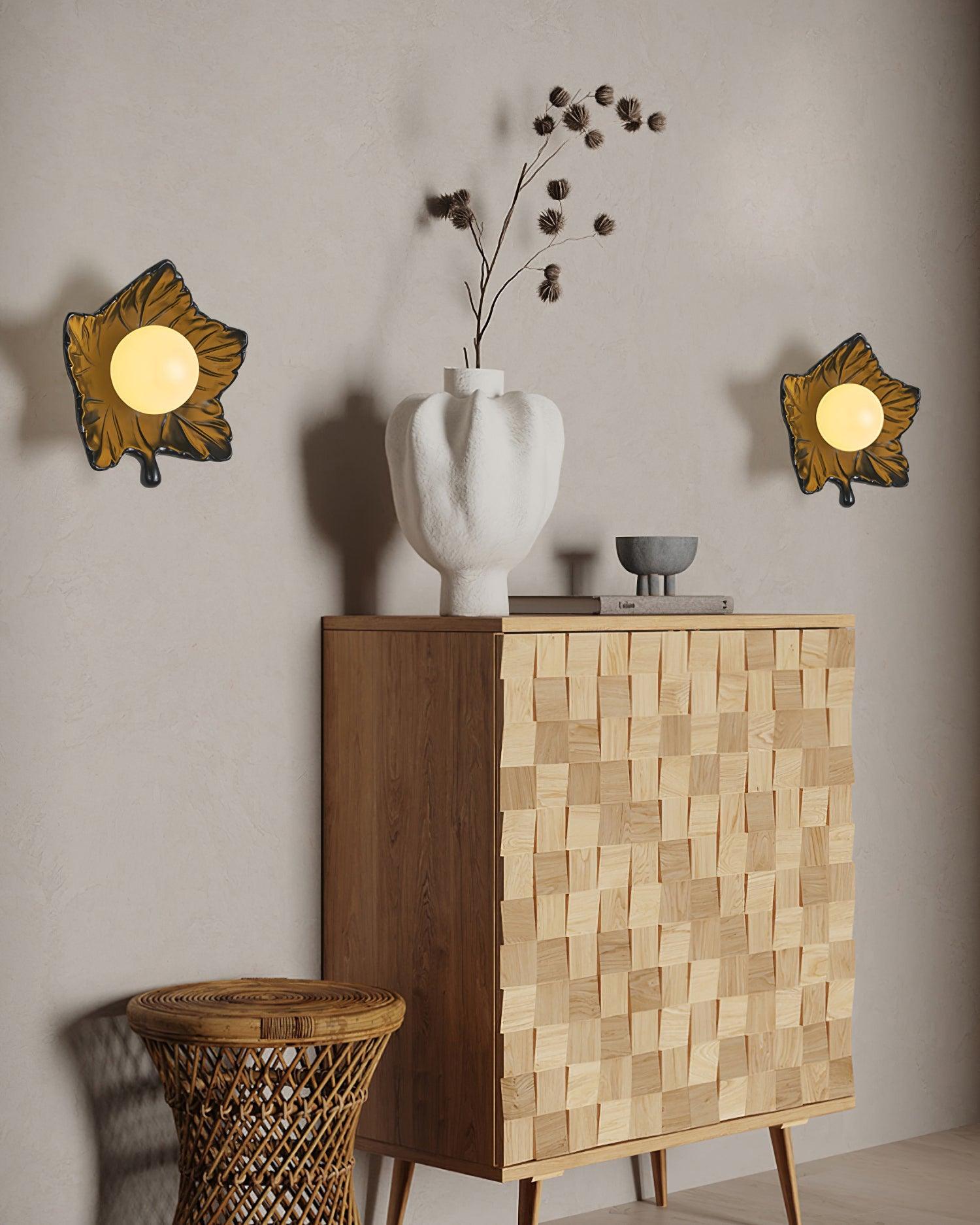 Maple Leaf Wall Light Elegant Organic - Letslighting
