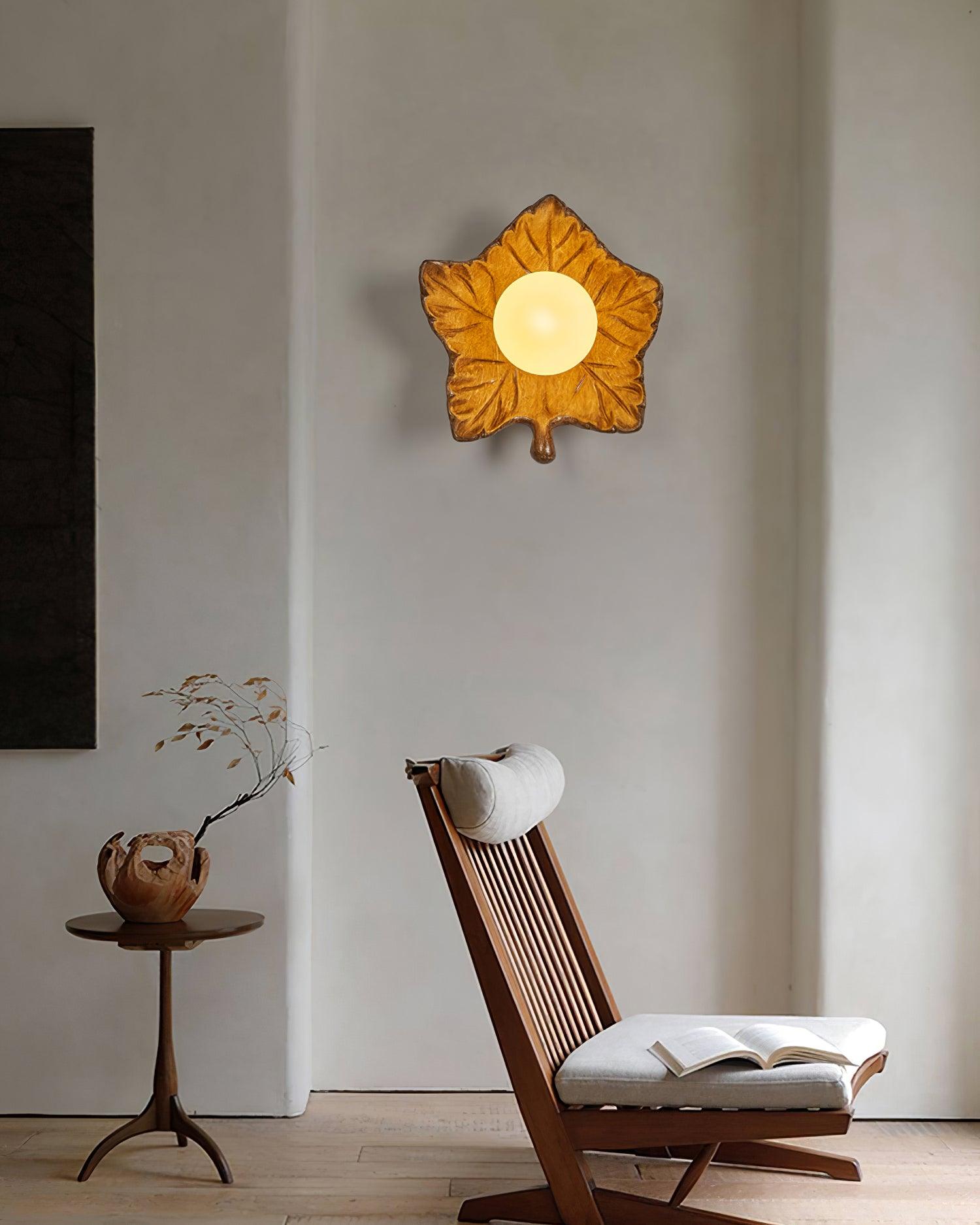 Maple Leaf Wall Light Elegant Organic - Letslighting