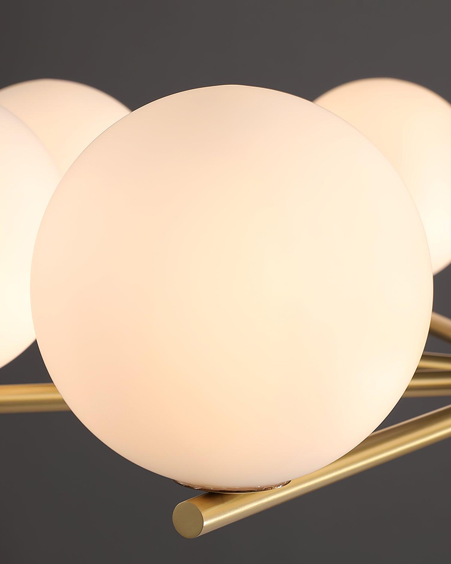 Covynel Mid-Century Brass Chandelier - Letslighting