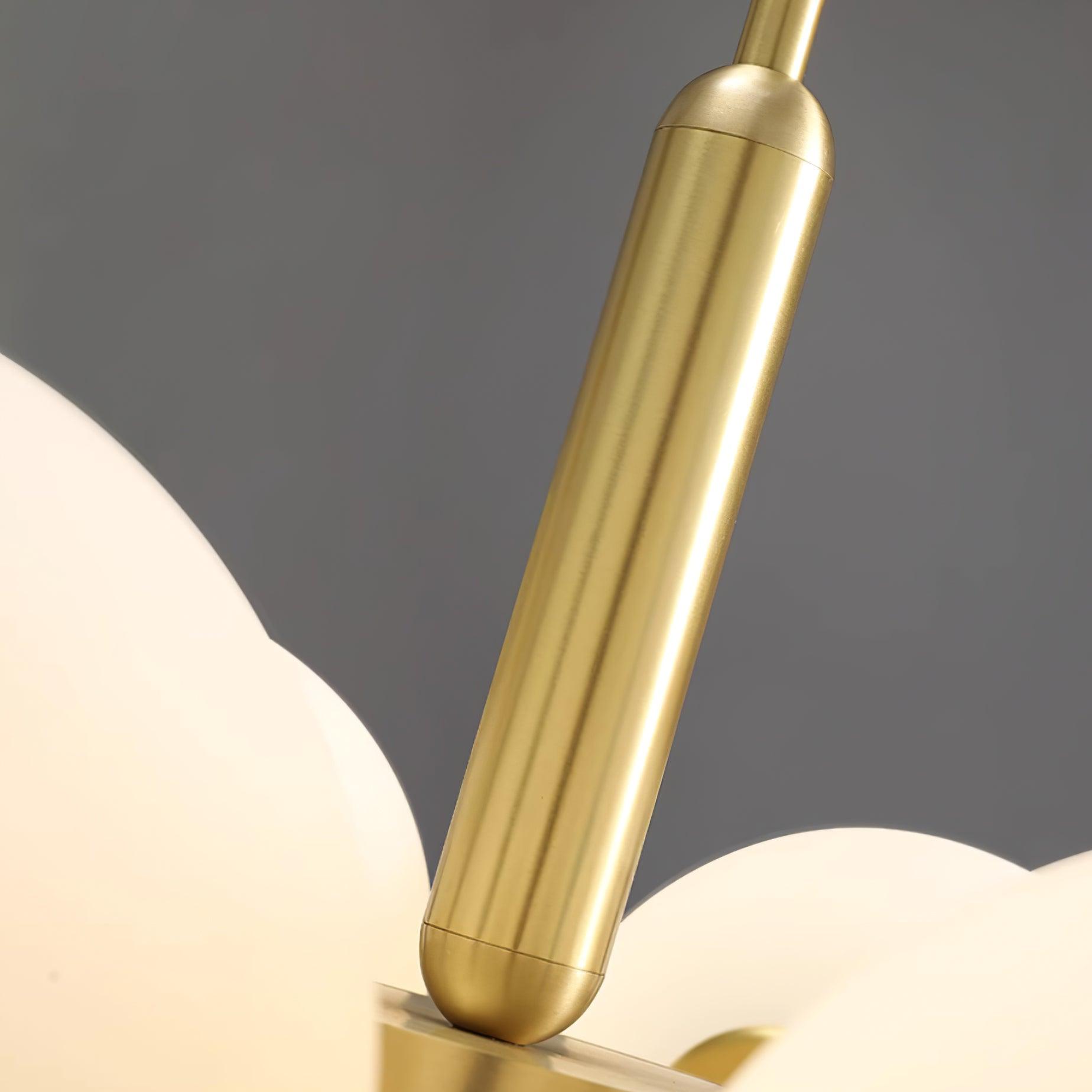 Chandelier Glass Globe Cluster Brass Frame Modern Minimalist Home - Letslighting