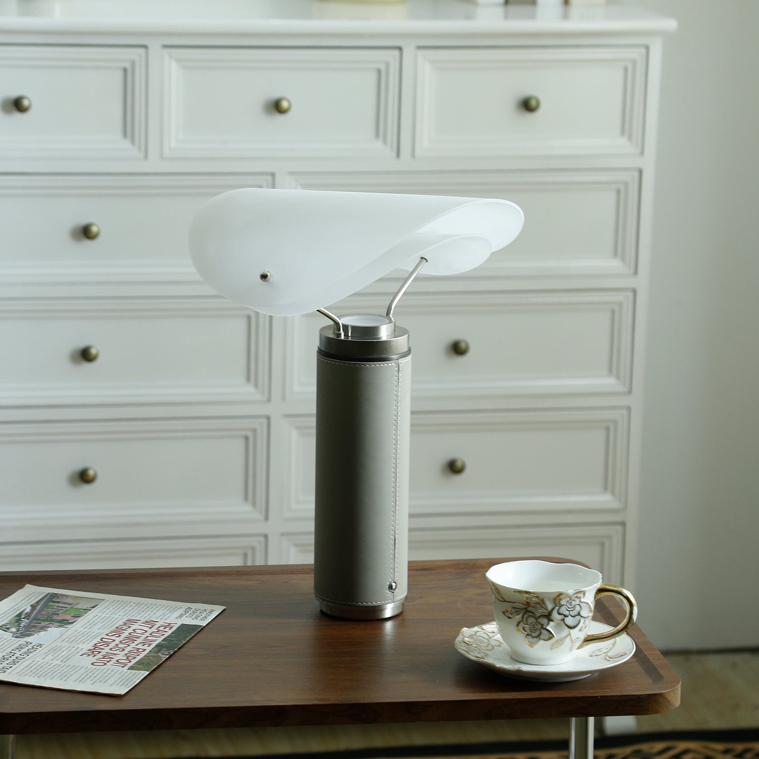 Inorielis Sculptural Travertine Table Lamp - Letslighting