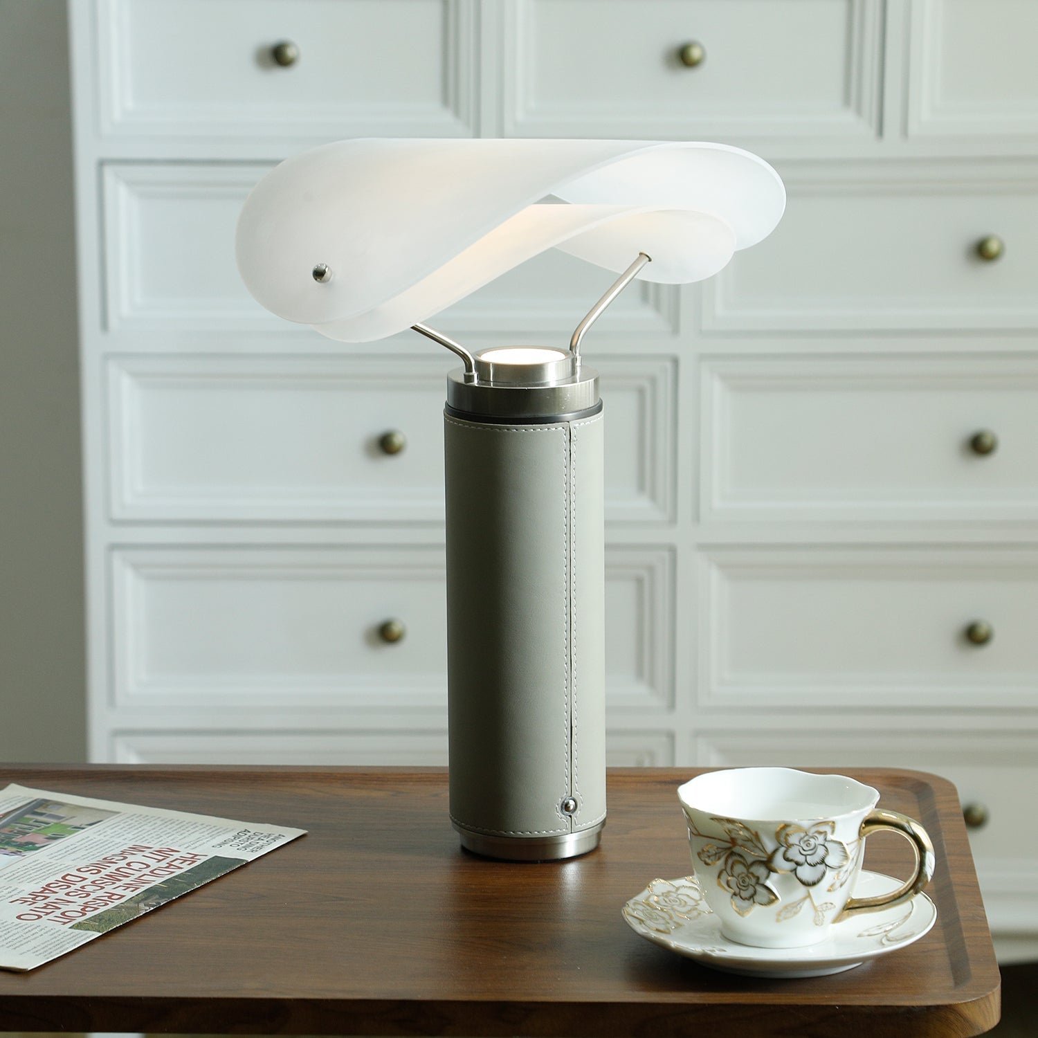 Inorielis Sculptural Travertine Table Lamp - Letslighting