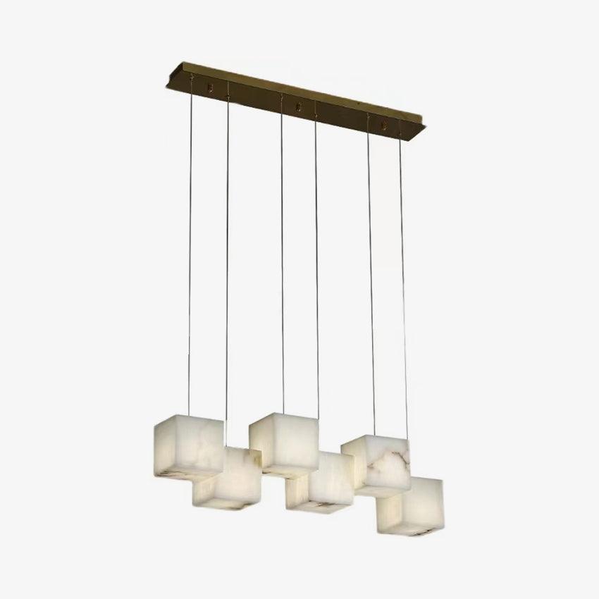 Ivnoros Minimalist Alabaster Linear Pendant Light - Letslighting