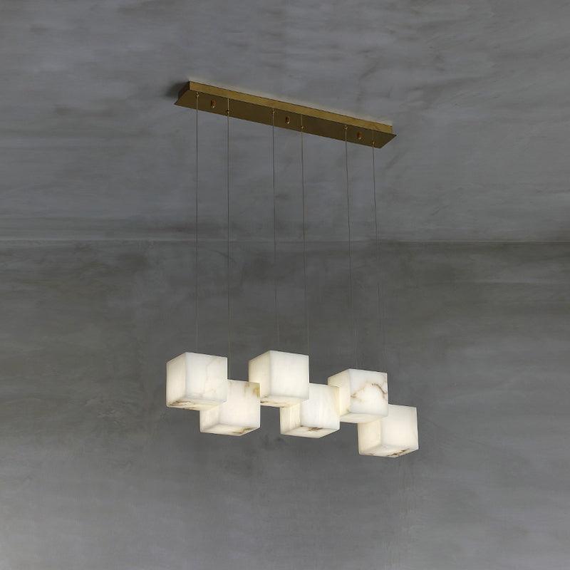 Ivnoros Minimalist Alabaster Linear Pendant Light - Letslighting