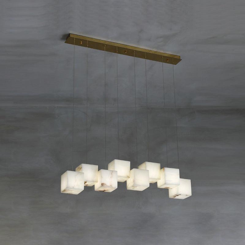 Ivnoros Minimalist Alabaster Linear Pendant Light - Letslighting