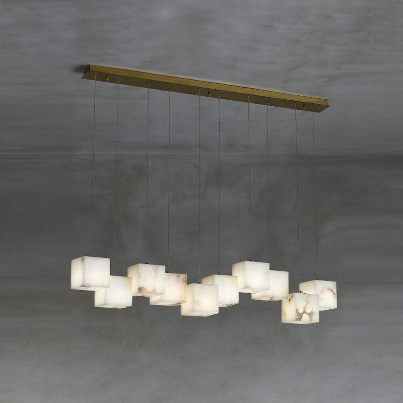 Ivnoros Minimalist Alabaster Linear Pendant Light - Letslighting