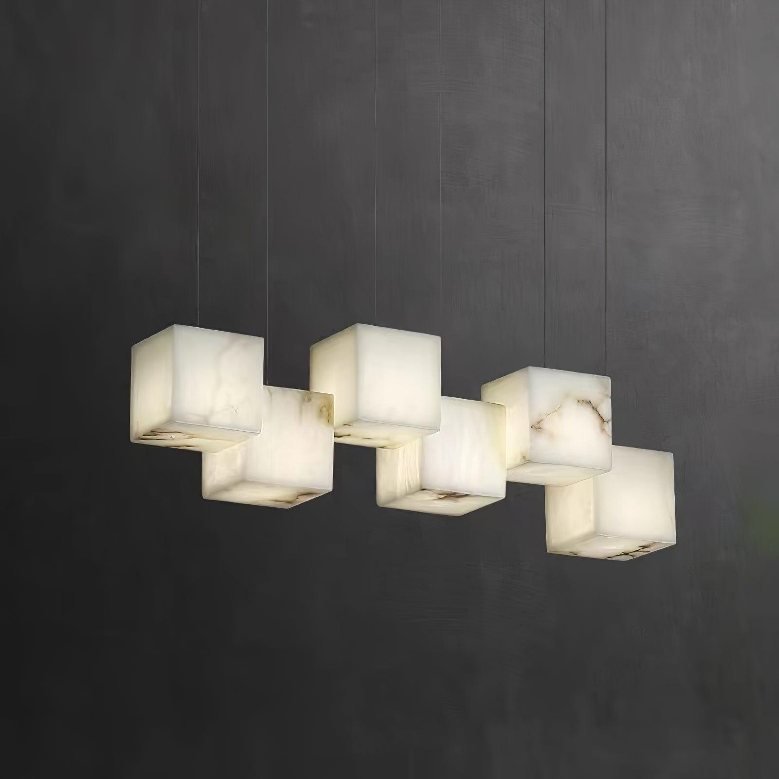 Ivnoros Minimalist Alabaster Linear Pendant Light - Letslighting