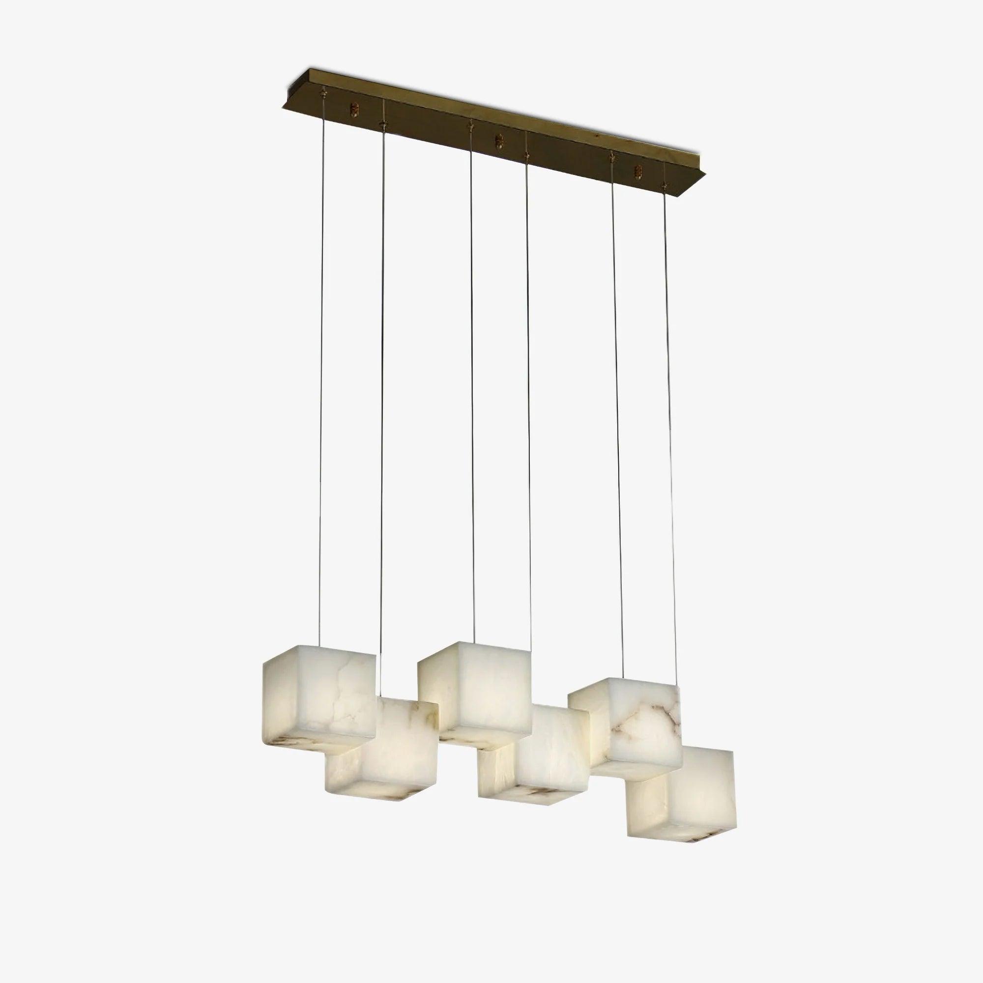 Ivnoros Minimalist Alabaster Linear Pendant Light - Letslighting