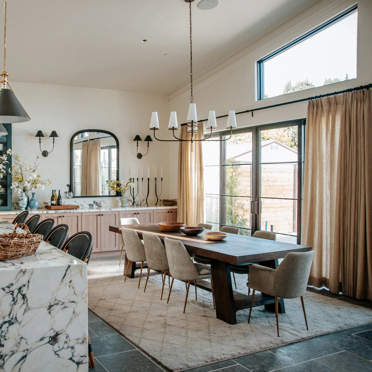 Curaeara Vintage Industrial Brass Fabric Chandelier - Letslighting