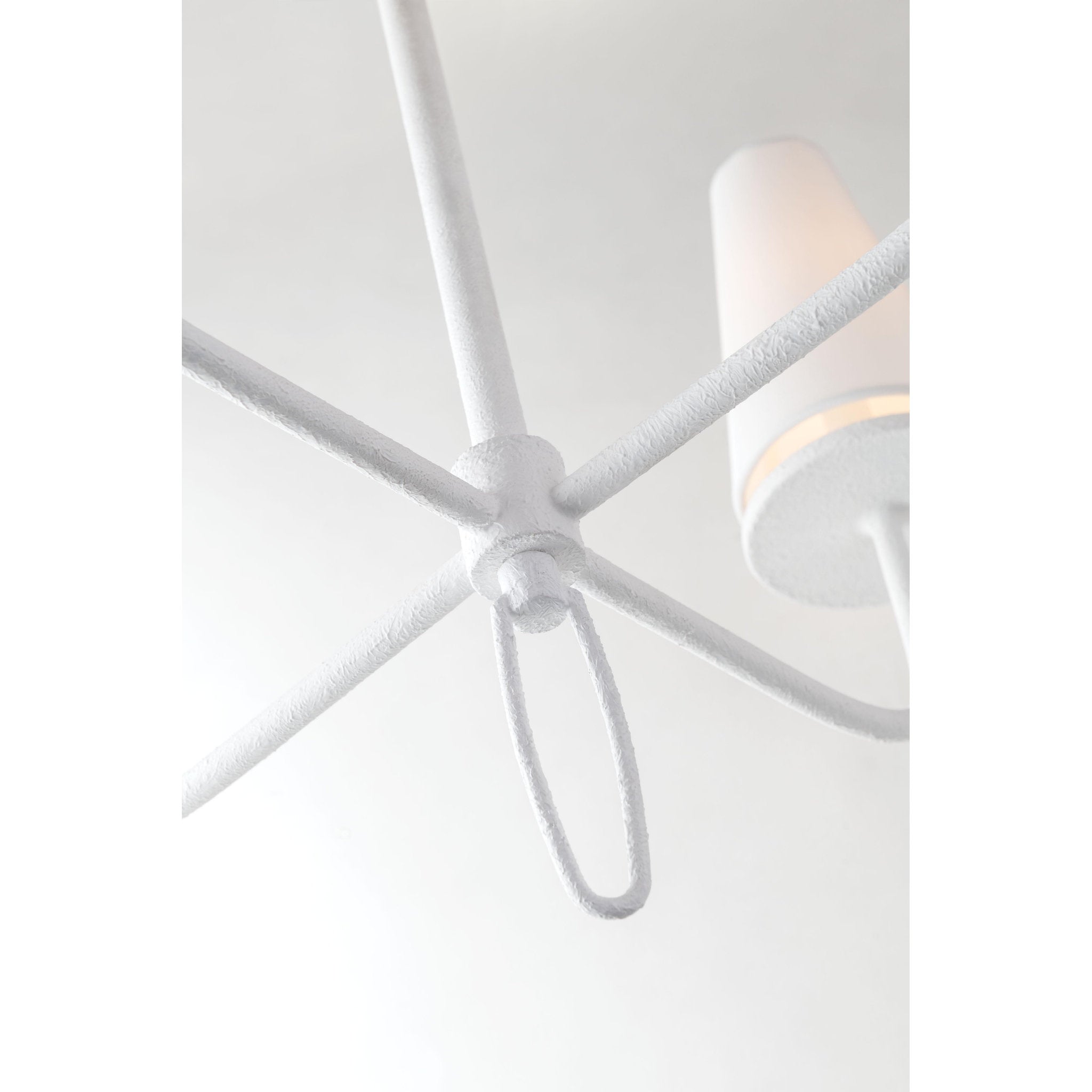 Curaeara Vintage Industrial Brass Fabric Chandelier - Letslighting