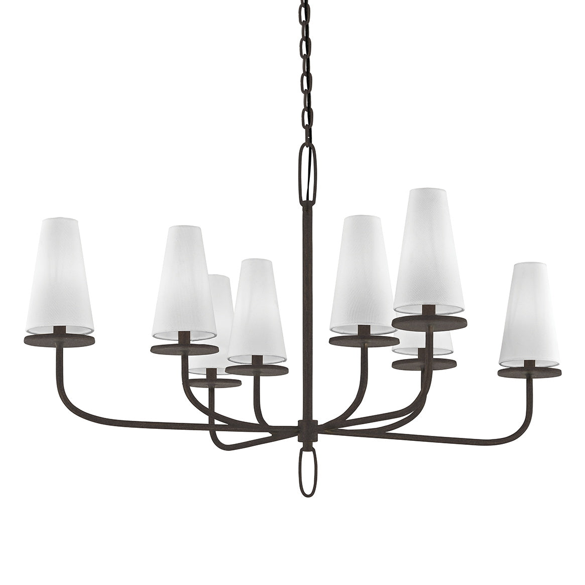 Curaeara Vintage Industrial Brass Fabric Chandelier - Letslighting