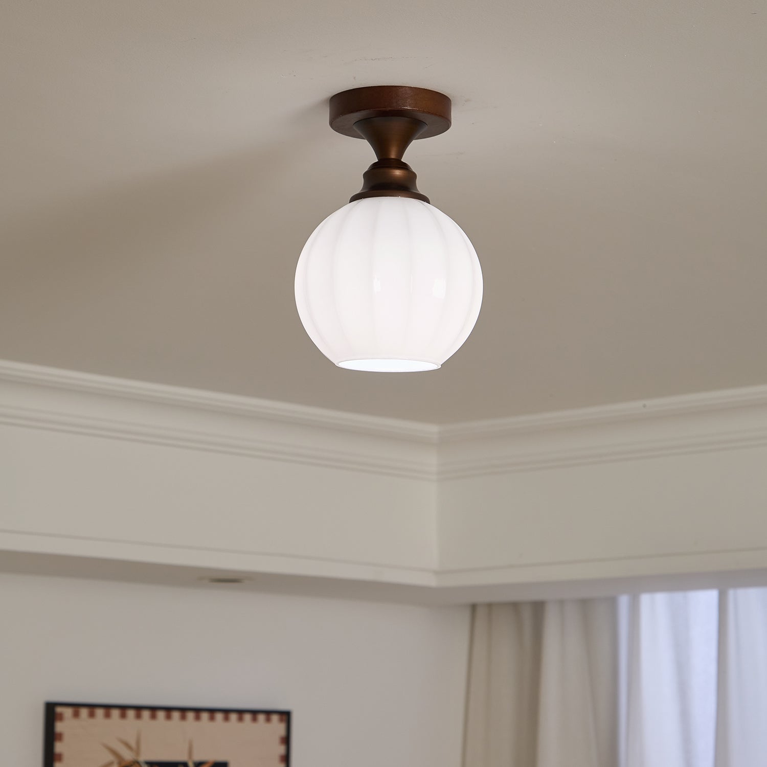 Alveneth Premium Nordic Art Glass Ceiling Lamp - Letslighting