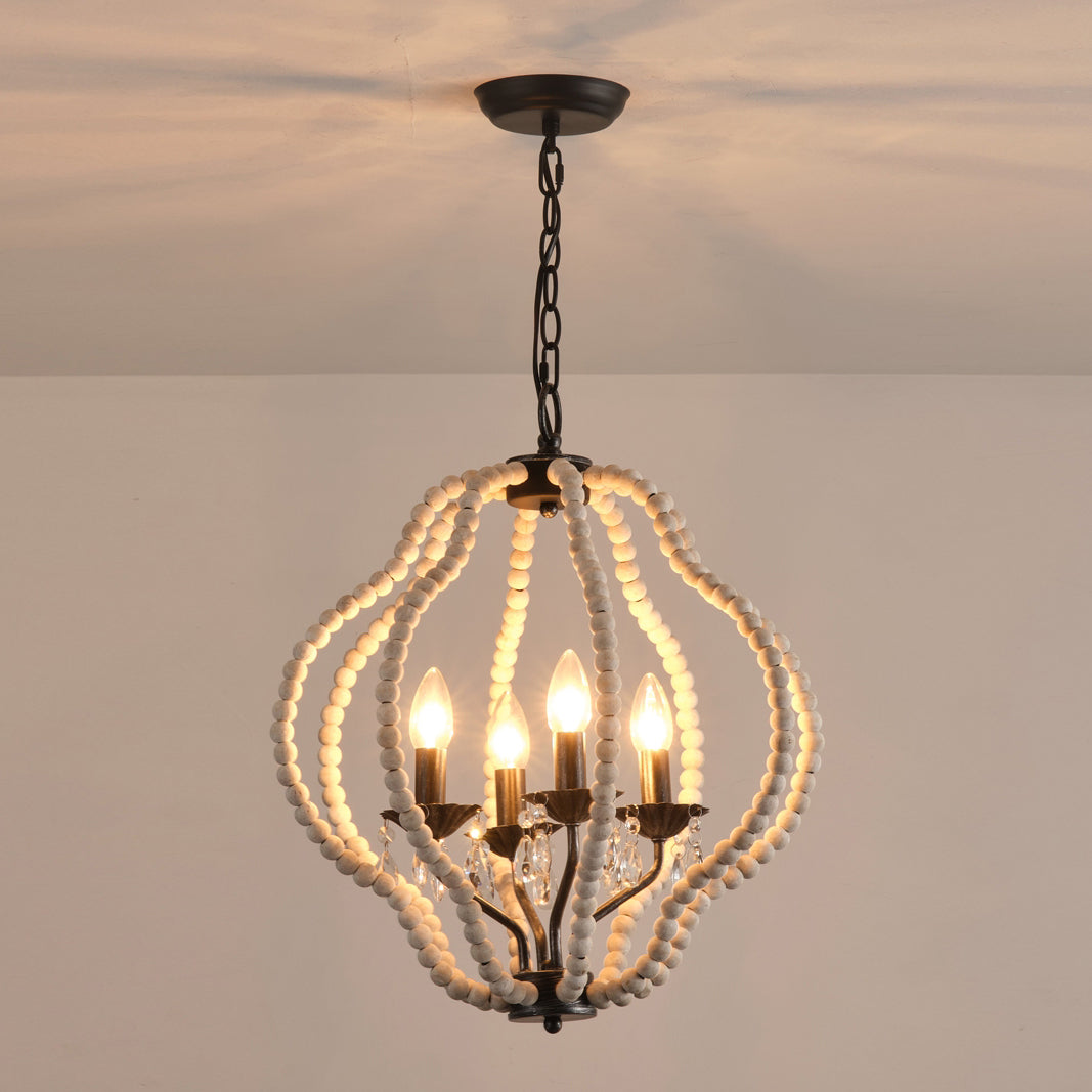 Ulthaara Individual Creativity Wood Crystal Chandelier - Letslighting