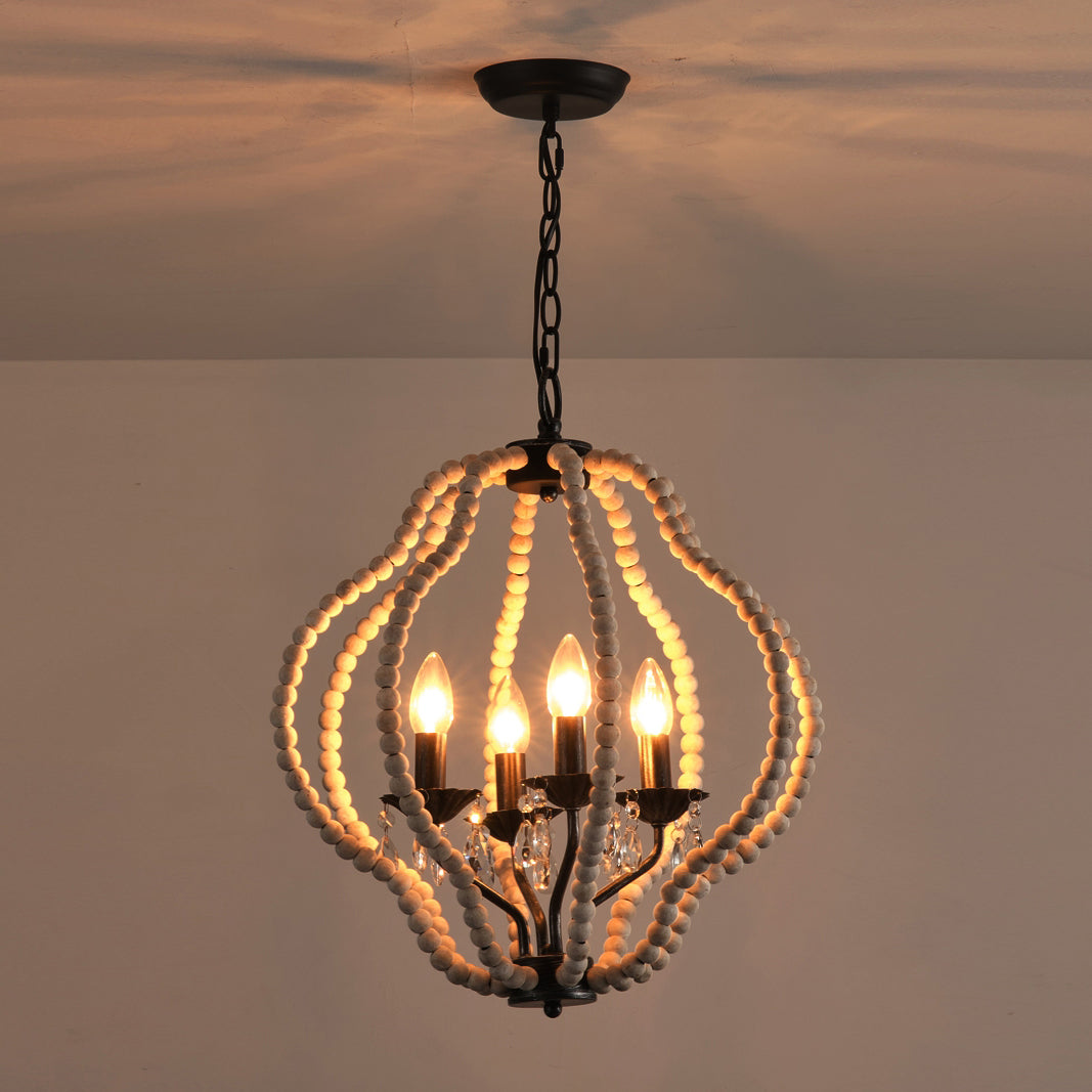 Ulthaara Individual Creativity Wood Crystal Chandelier - Letslighting