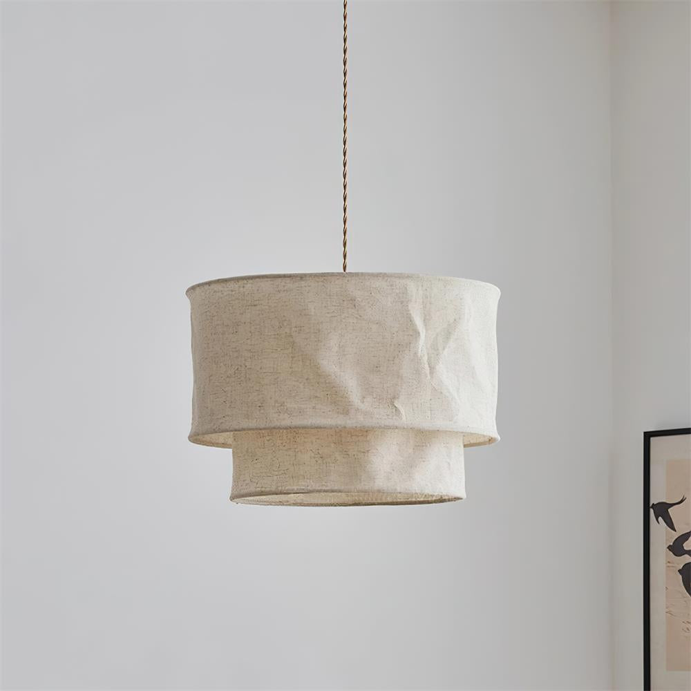 Nuvai Natural Linen Pendant Light - Letslighting