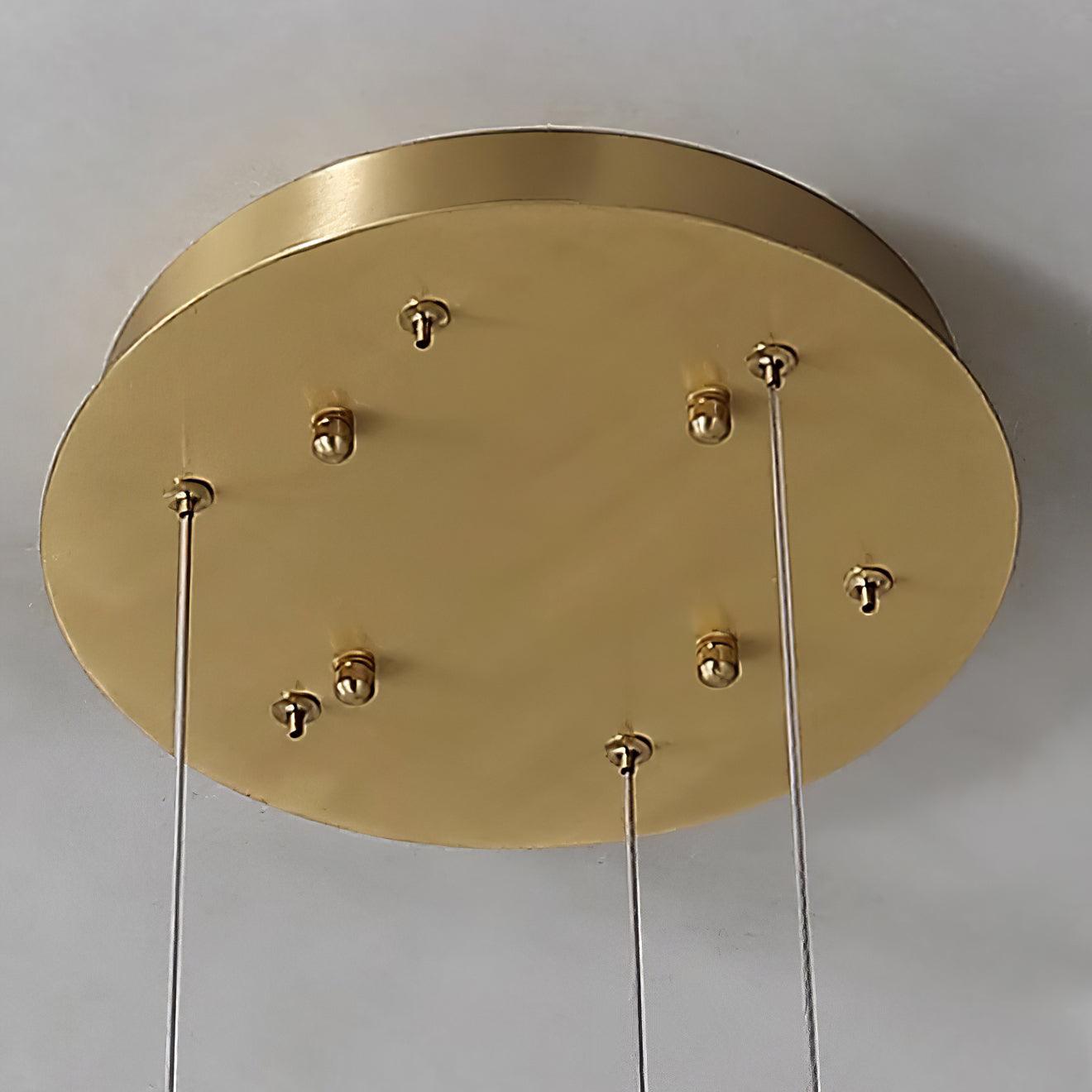 Olloros Alabaster Multi-Ring Pendant Light - Letslighting