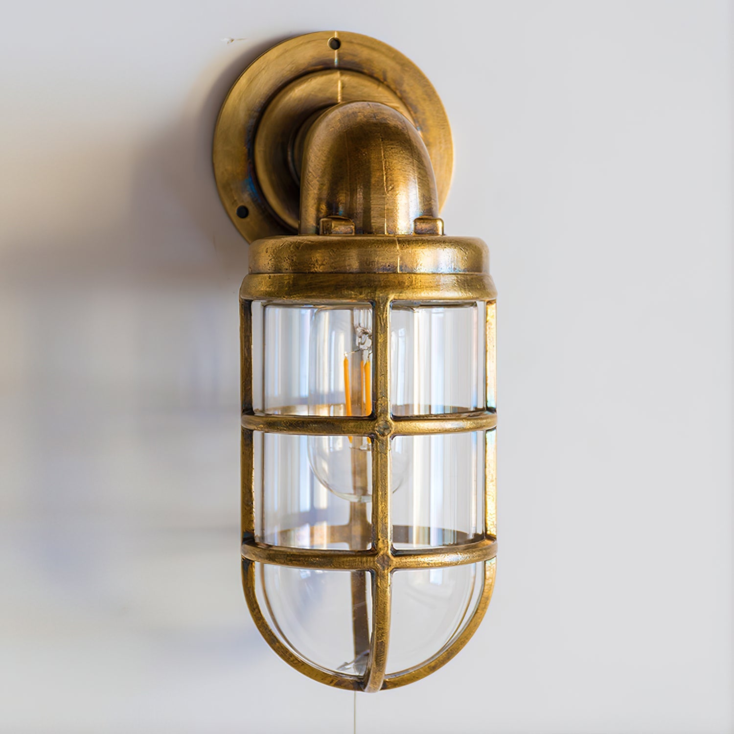 Evthaia Vintage Industrial Glass Wall Lamp - Letslighting