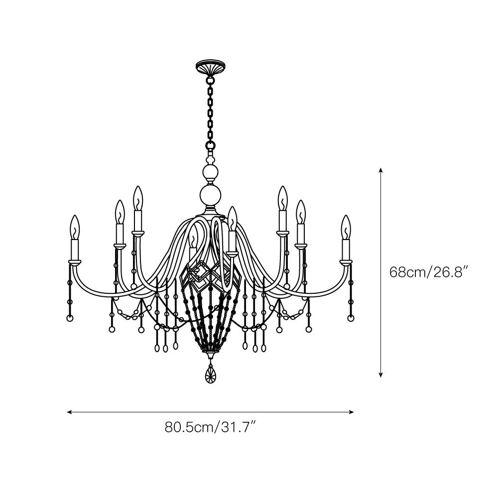 Ilphaeth Postmodern Luxury Brass Crystal Chandelier - Letslighting