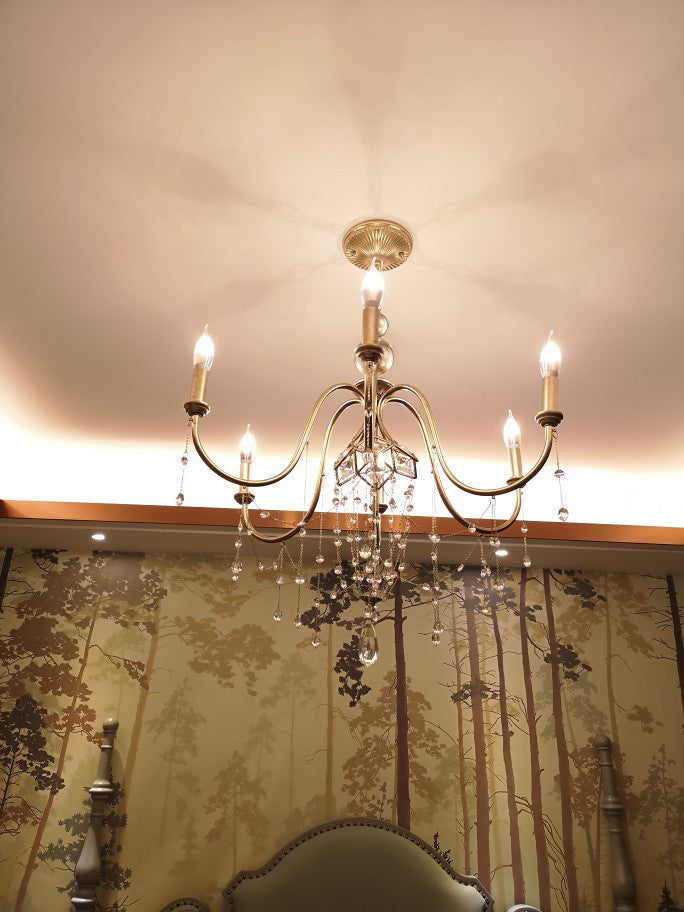 Ilphaeth Postmodern Luxury Brass Crystal Chandelier - Letslighting