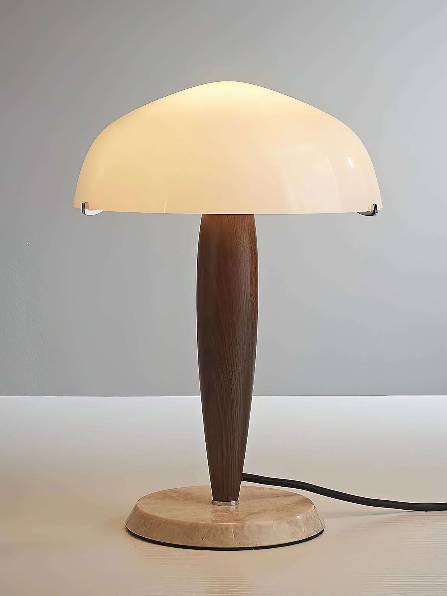 Marlo Modern Marble & Wood Table Lamp