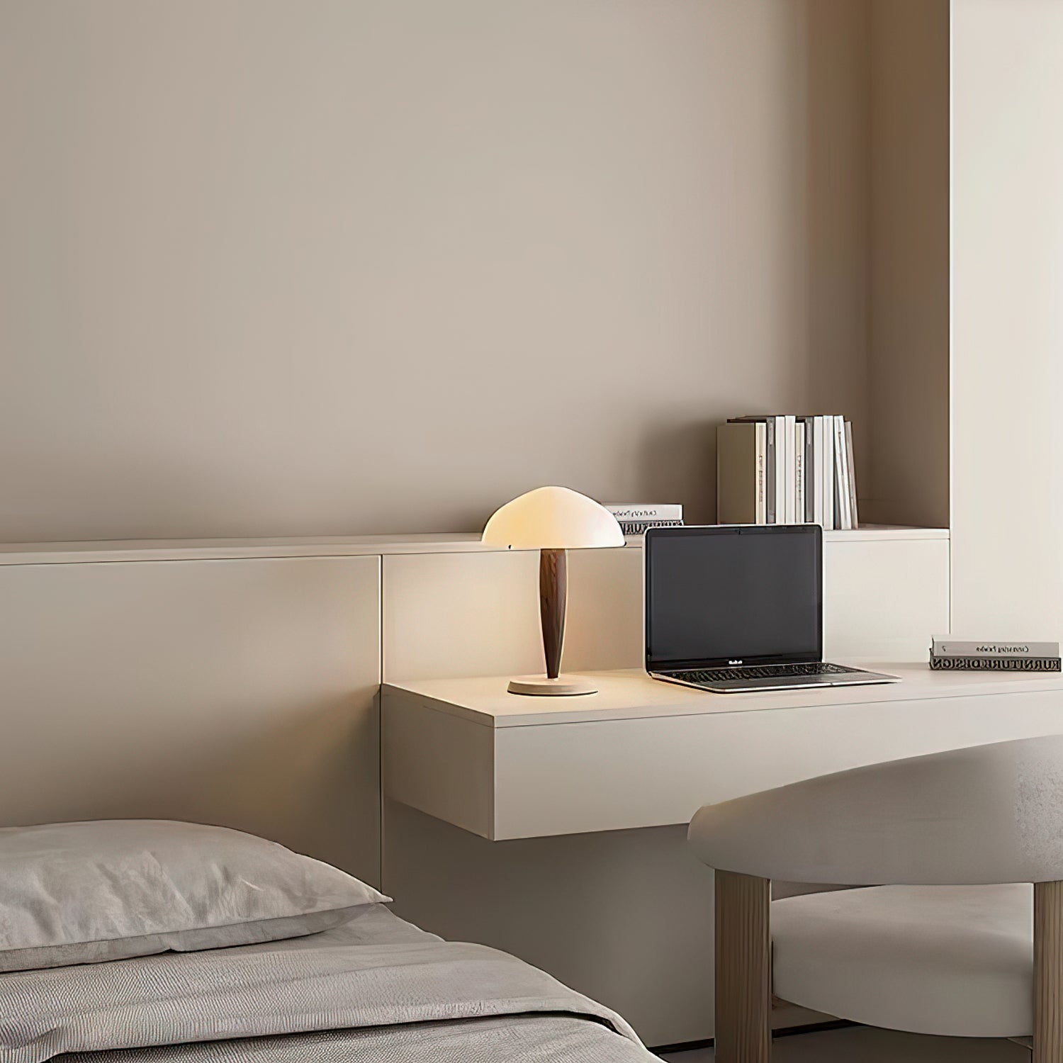 Marlo Modern Marble & Wood Table Lamp