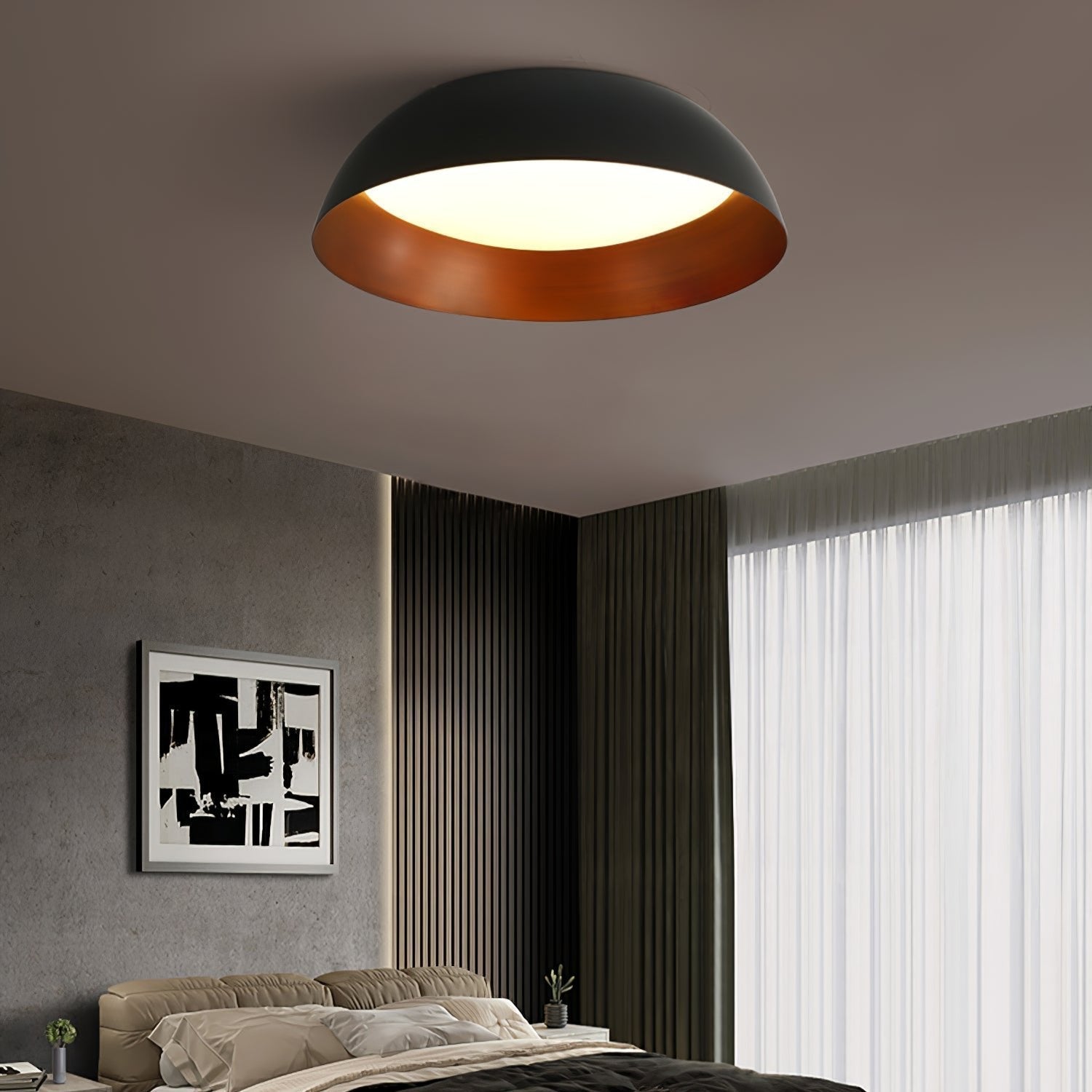 Cinoran Nordic Vintage Shadow Ceiling Lamp - Letslighting