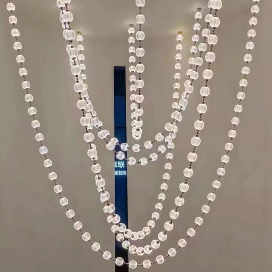 Myphais Modern Minimalist Beaded Plastic Chandelier - Letslighting
