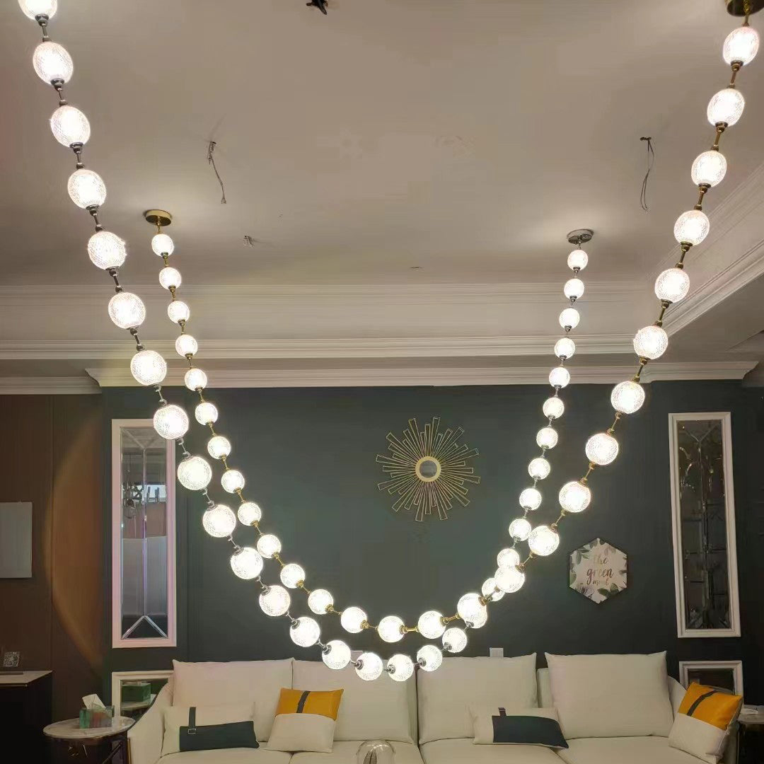 Myphais Modern Minimalist Beaded Plastic Chandelier - Letslighting