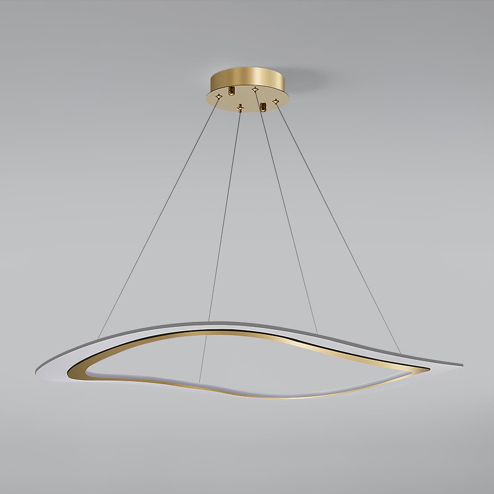 Lustra Chandelier LED Acrylic Gold Modern - Letslighting