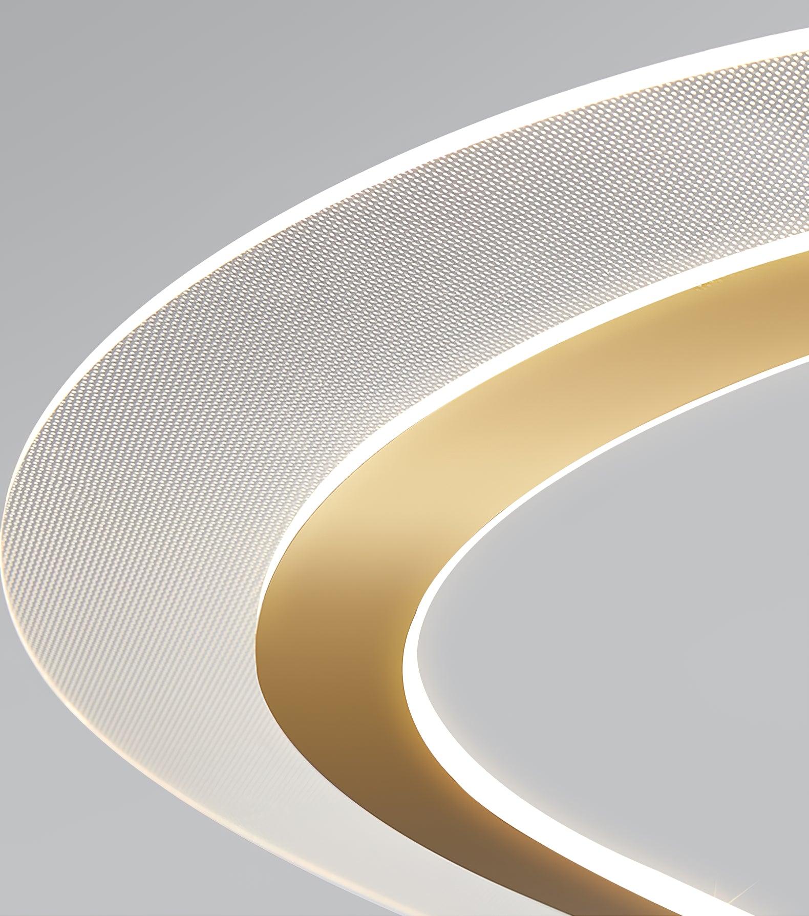 Lustra Chandelier LED Acrylic Gold Modern - Letslighting