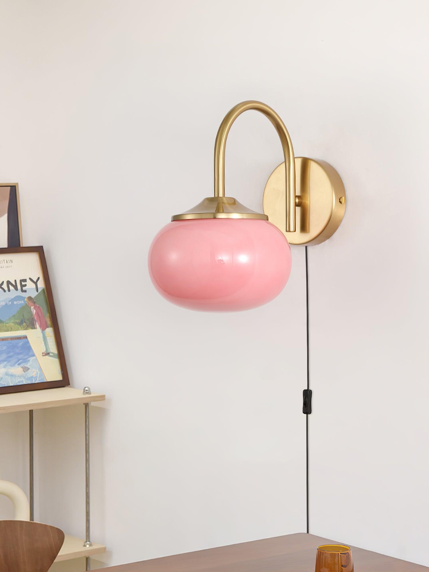 Dutiful Premium Nordic Art Plug-in Glass Sconce Wall Lamp - Letslighting