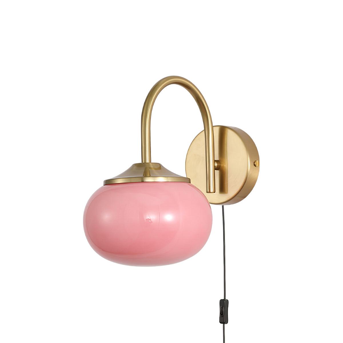 Dutiful Premium Nordic Art Plug-in Glass Sconce Wall Lamp - Letslighting