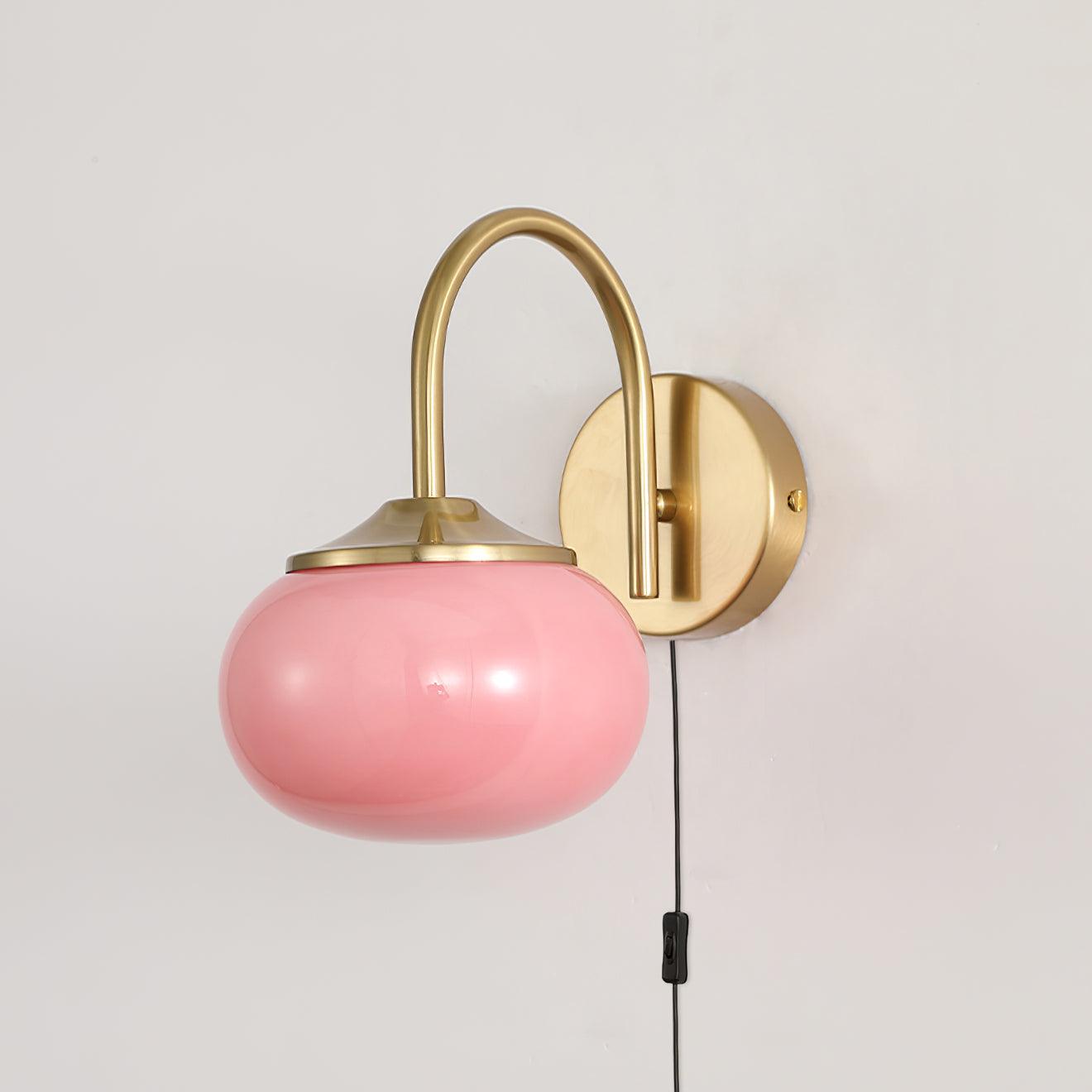 Dutiful Premium Nordic Art Plug-in Glass Sconce Wall Lamp - Letslighting