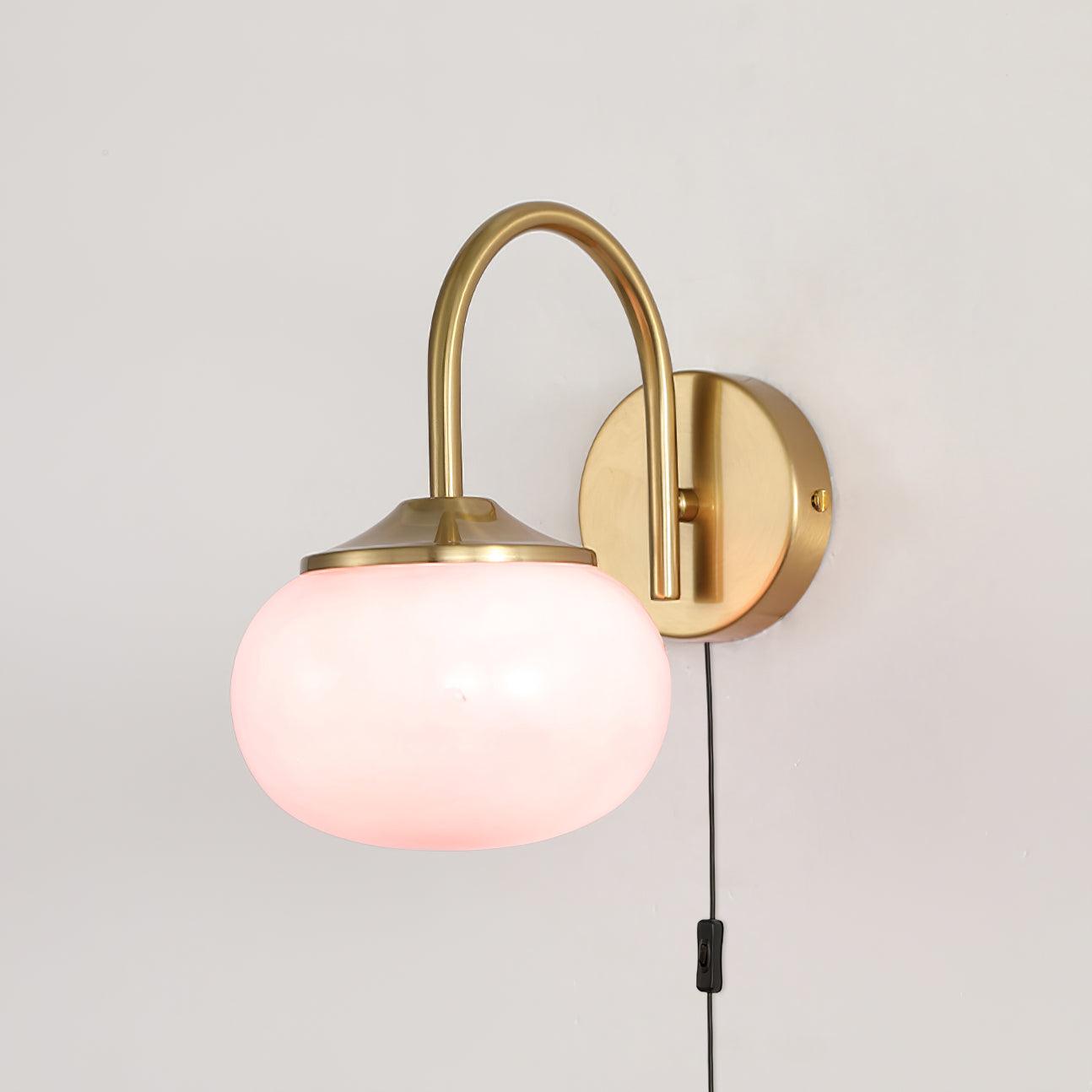 Dutiful Premium Nordic Art Plug-in Glass Sconce Wall Lamp - Letslighting