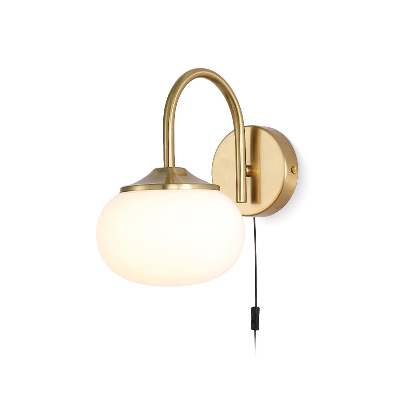 Dutiful Premium Nordic Art Plug-in Glass Sconce Wall Lamp - Letslighting